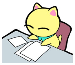 Lei Cat II 'Studing and working' Type E sticker #3293390