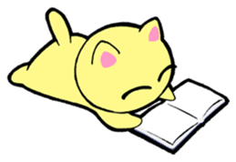 Lei Cat II 'Studing and working' Type E sticker #3293416