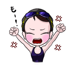 Swimming Girl sticker #3293510