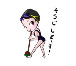 Swimming Girl sticker #3293518