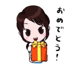 Swimming Girl sticker #3293523