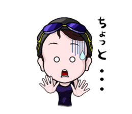 Swimming Girl sticker #3293525