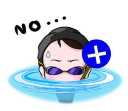 Swimming Girl sticker #3293527