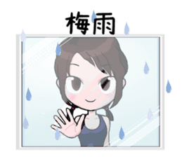 Swimming Girl sticker #3293534