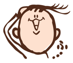 The man always smile sticker #3294126