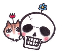 Skeleton Uhbe-san part 3 (without notes) sticker #3294340
