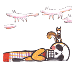 Skeleton Uhbe-san part 3 (without notes) sticker #3294342