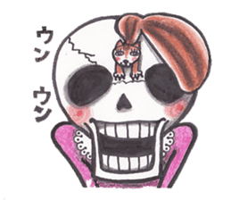 Skeleton Uhbe-san part 3 (without notes) sticker #3294355