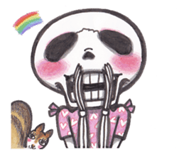Skeleton Uhbe-san part 3 (without notes) sticker #3294366