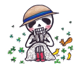 Skeleton Uhbe-san part 3 (without notes) sticker #3294371