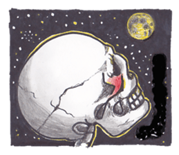 Skeleton Uhbe-san part 3 (without notes) sticker #3294372