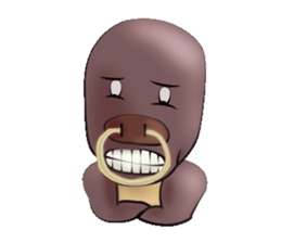 Mr. buffalo and kitten sticker #3295230