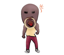 Mr. buffalo and kitten sticker #3295244