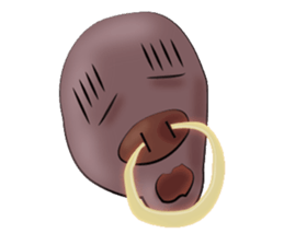 Mr. buffalo and kitten sticker #3295245