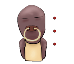 Mr. buffalo and kitten sticker #3295251