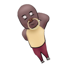 Mr. buffalo and kitten sticker #3295257