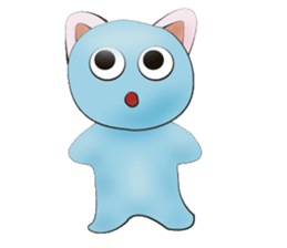 Mr. buffalo and kitten sticker #3295265