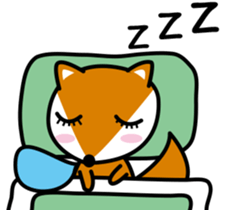 Lovely foxes sticker #3295586