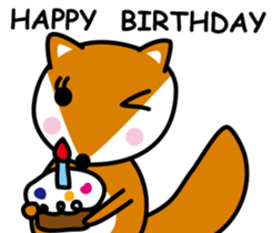 Lovely foxes sticker #3295590