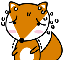 Lovely foxes sticker #3295591