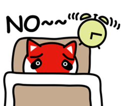 Lovely foxes sticker #3295593