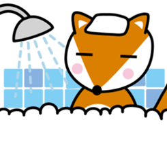 Lovely foxes sticker #3295596