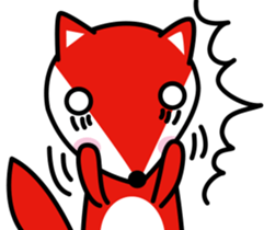 Lovely foxes sticker #3295598