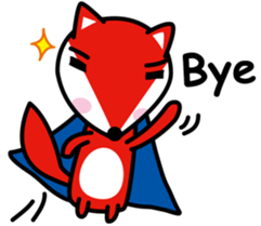 Lovely foxes sticker #3295600