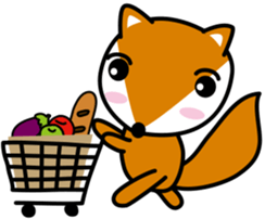 Lovely foxes sticker #3295614