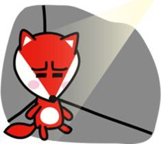 Lovely foxes sticker #3295616