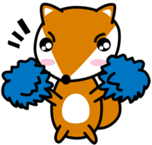 Lovely foxes sticker #3295621