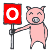 Pretty BEAR & PIG sticker #3296747