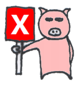 Pretty BEAR & PIG sticker #3296749