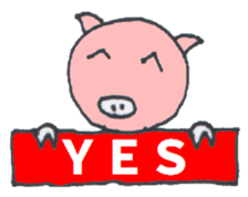 Pretty BEAR & PIG sticker #3296751