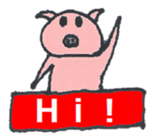 Pretty BEAR & PIG sticker #3296757