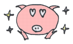 Pretty BEAR & PIG sticker #3296778