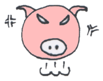 Pretty BEAR & PIG sticker #3296783