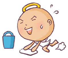 Cute angel Sticker sticker #3297018