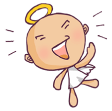 Cute angel Sticker sticker #3297023