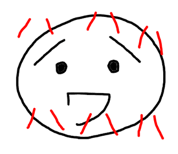 rise cake stuffed with sweet bean jam sticker #3297086