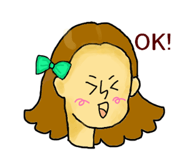 Girl's daily sticker #3297311