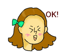 Girl's daily sticker #3297311