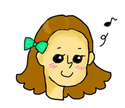 Girl's daily sticker #3297312