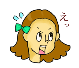 Girl's daily sticker #3297317