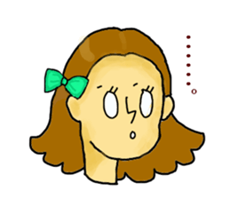 Girl's daily sticker #3297329