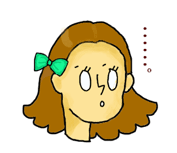 Girl's daily sticker #3297329