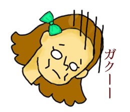 Girl's daily sticker #3297331