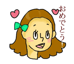Girl's daily sticker #3297339