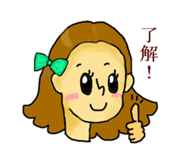 Girl's daily sticker #3297340