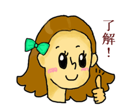 Girl's daily sticker #3297340